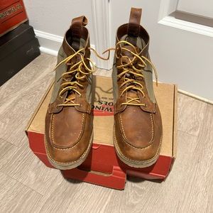 J Crew x Red Wing Canvas Mock 6 inch boot